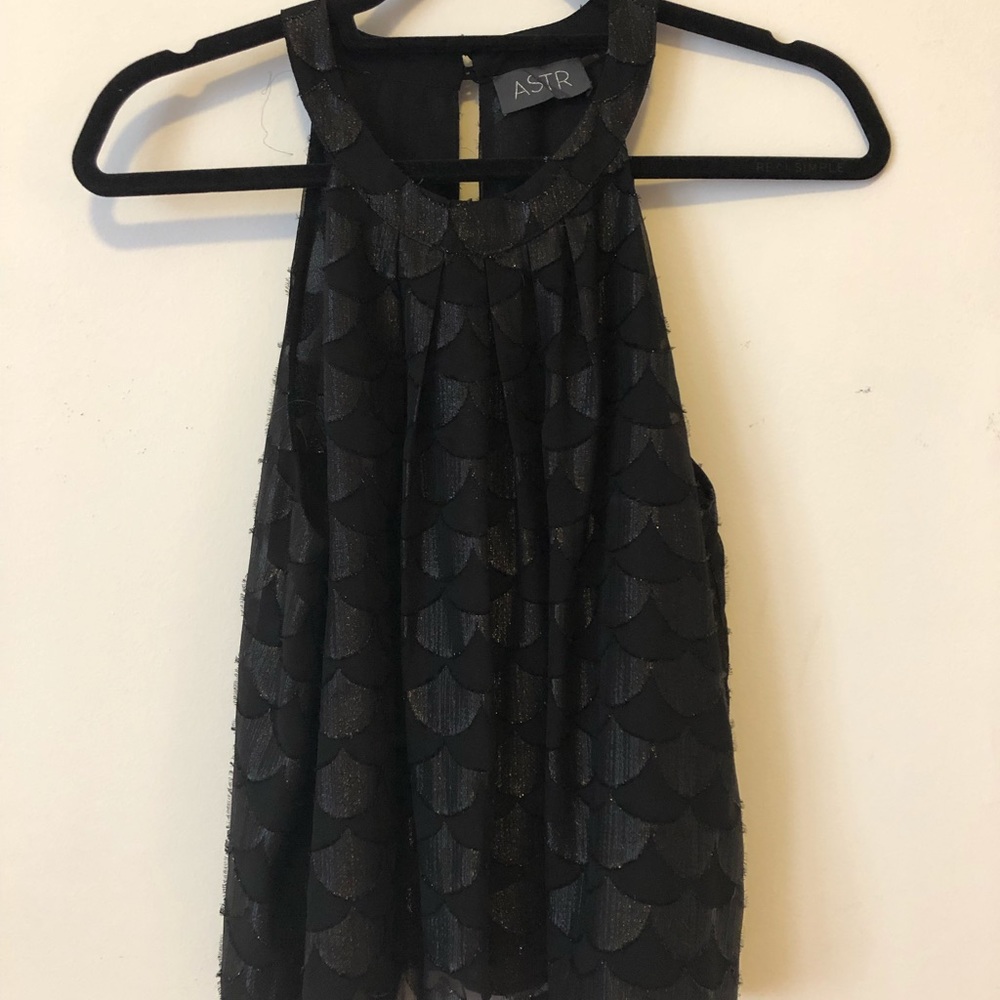 Black  top high neck top